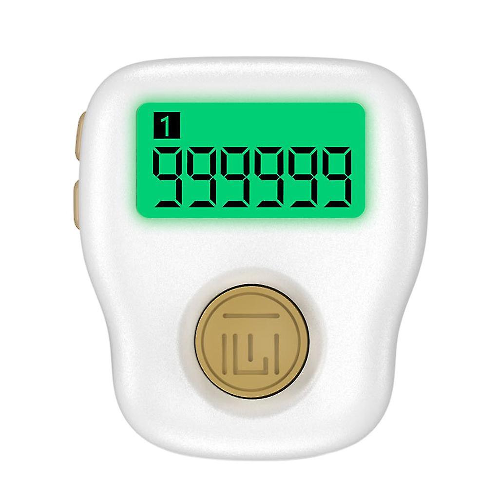Silent Finger Counter 6 Channels Digital Tasbih Tally Clicker Pray Rechargeable