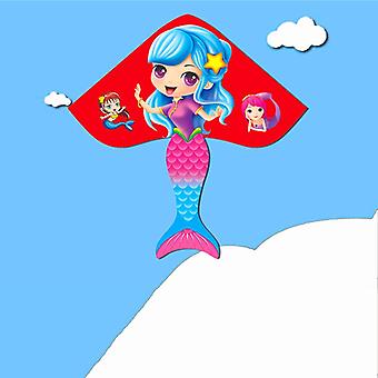 1.4M 3D Dragon Mermaid Peacock Parrot Kite for Kids Nylon KiteToys Fly Kites