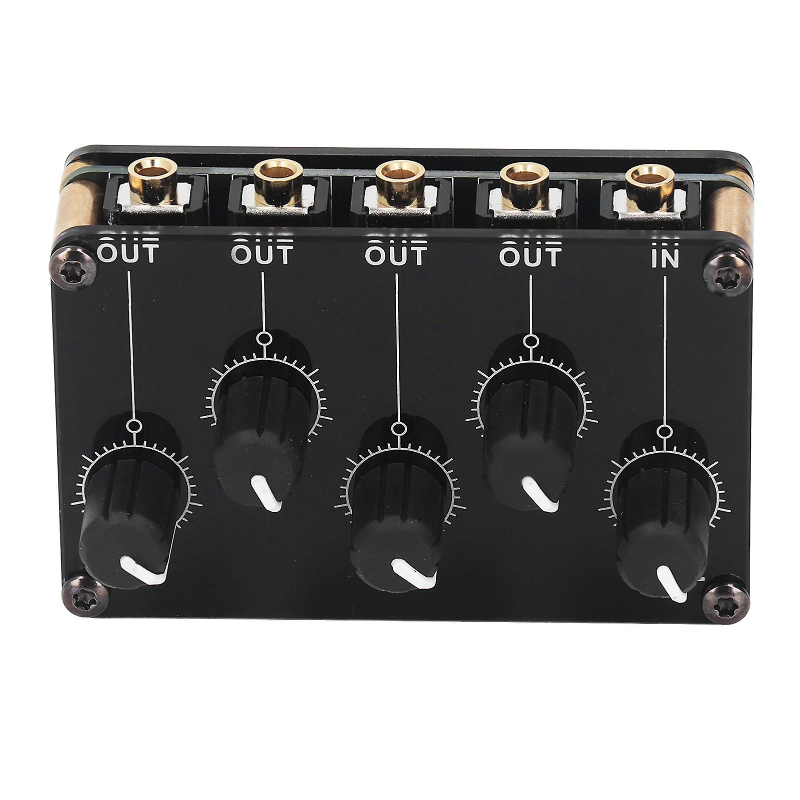 TX400 Sound Line Mixer 4 Channel Mini Stereo Portable Passive Mixer Compact Sound Board Console