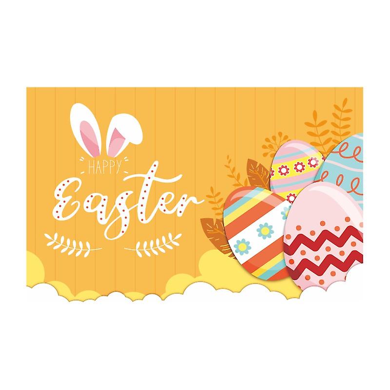 Easter Decorations Easter Backdrops Banner Eggs Bunny Background Banner , 115x 180cm