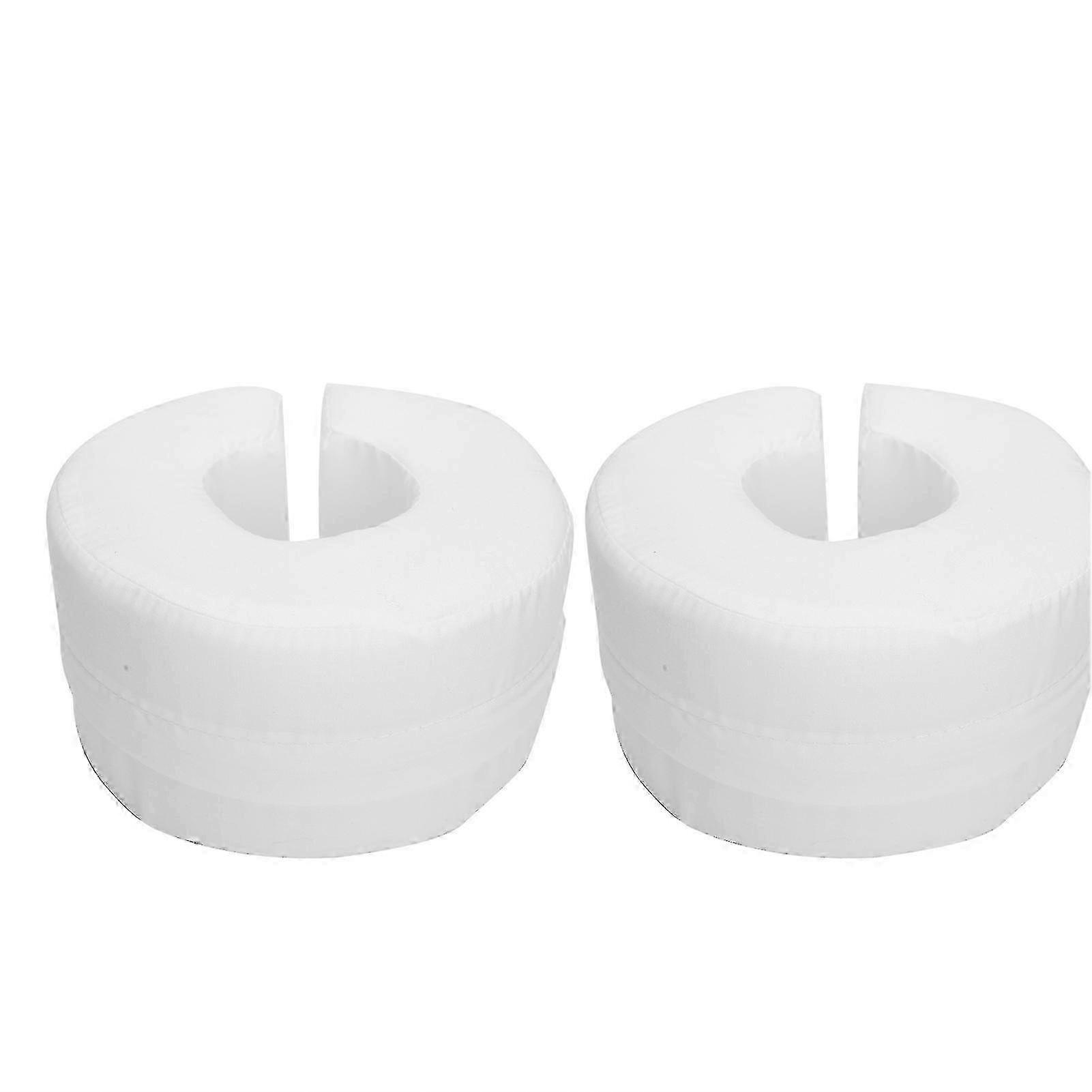 Set of 2 anti-bedsore cushions for bedridden elderly, hand and leg rests, white lifting cushion