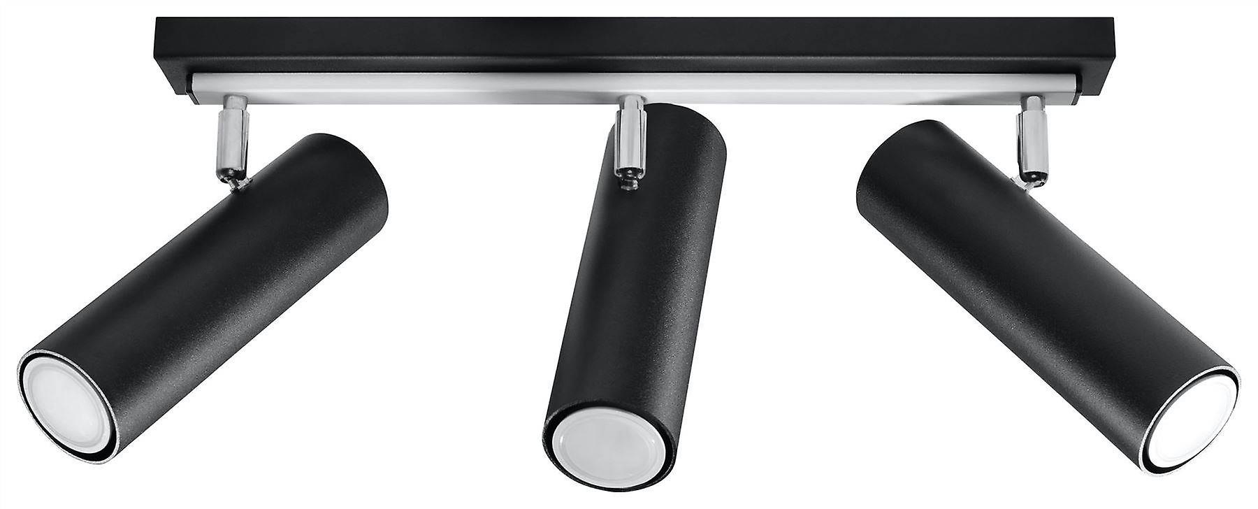 Sollux DIREZIONE - 3 Light Spotlight Bar Black, GU10