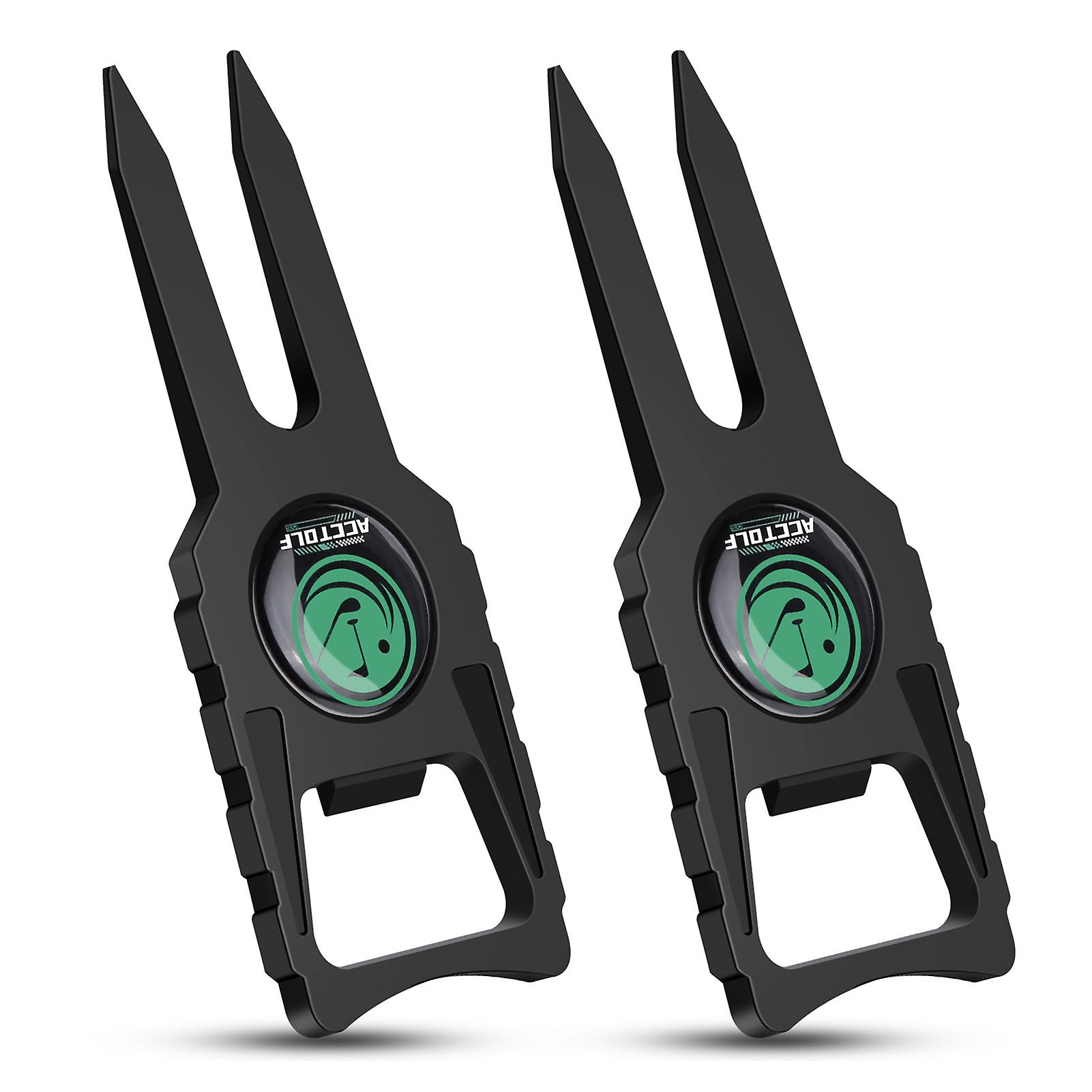 Multi-Purpose 6-In-1 Golfs Divot Tool Easy Using Bottle Opener Ball Marker for Playing Golfs