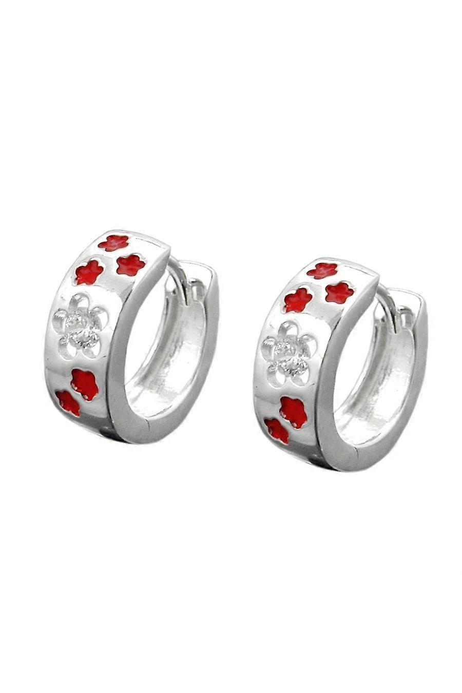 Hoop Earrings Zirconia Silver 925 - Gl91334