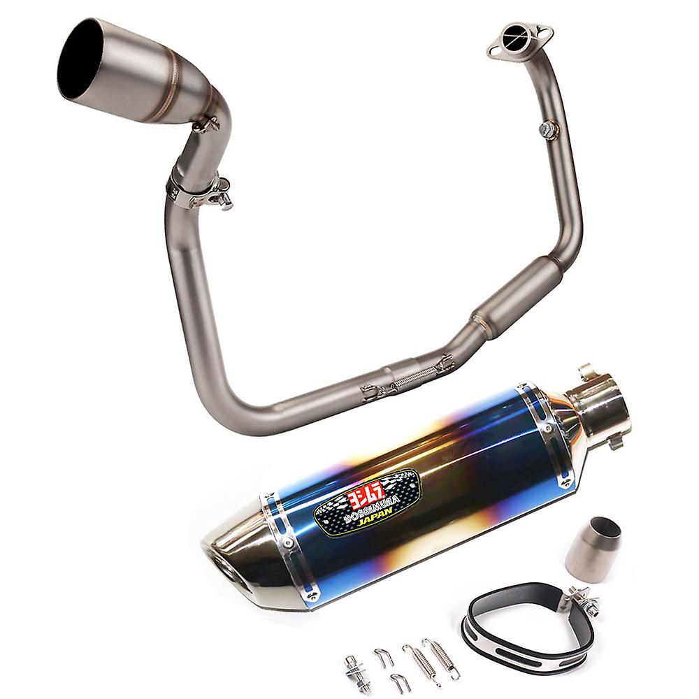 For Benelli TNT125 TNT135 Motorcycle Exhaust Yoshimura Muffler Full Systems Escape Moto Modified Front Link Pipe 2016-2022