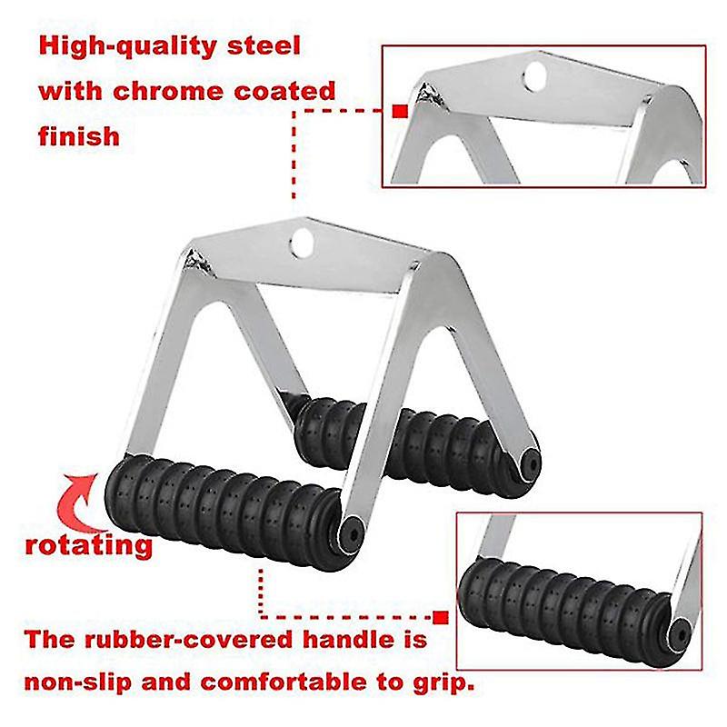 V Bar Cable Attachment,double D Handle,pull Down Attachment Set With Exercise Handles, Exercise Machine Attachments,gym