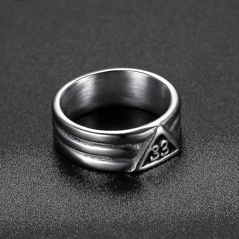 33Rd degree classic masonic ring [silver &amp; gold]