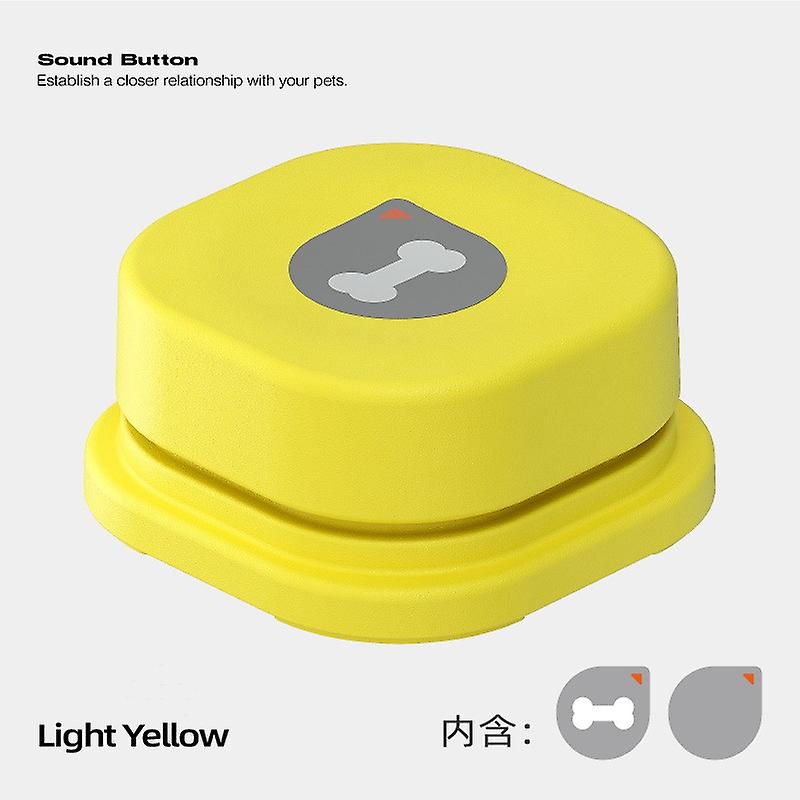 Pet Sound Box Opptakbar Talking Dog Button Cat Squeeze Box Leker Voice Recorder Talking leketøy For Pet Communication Training Tool