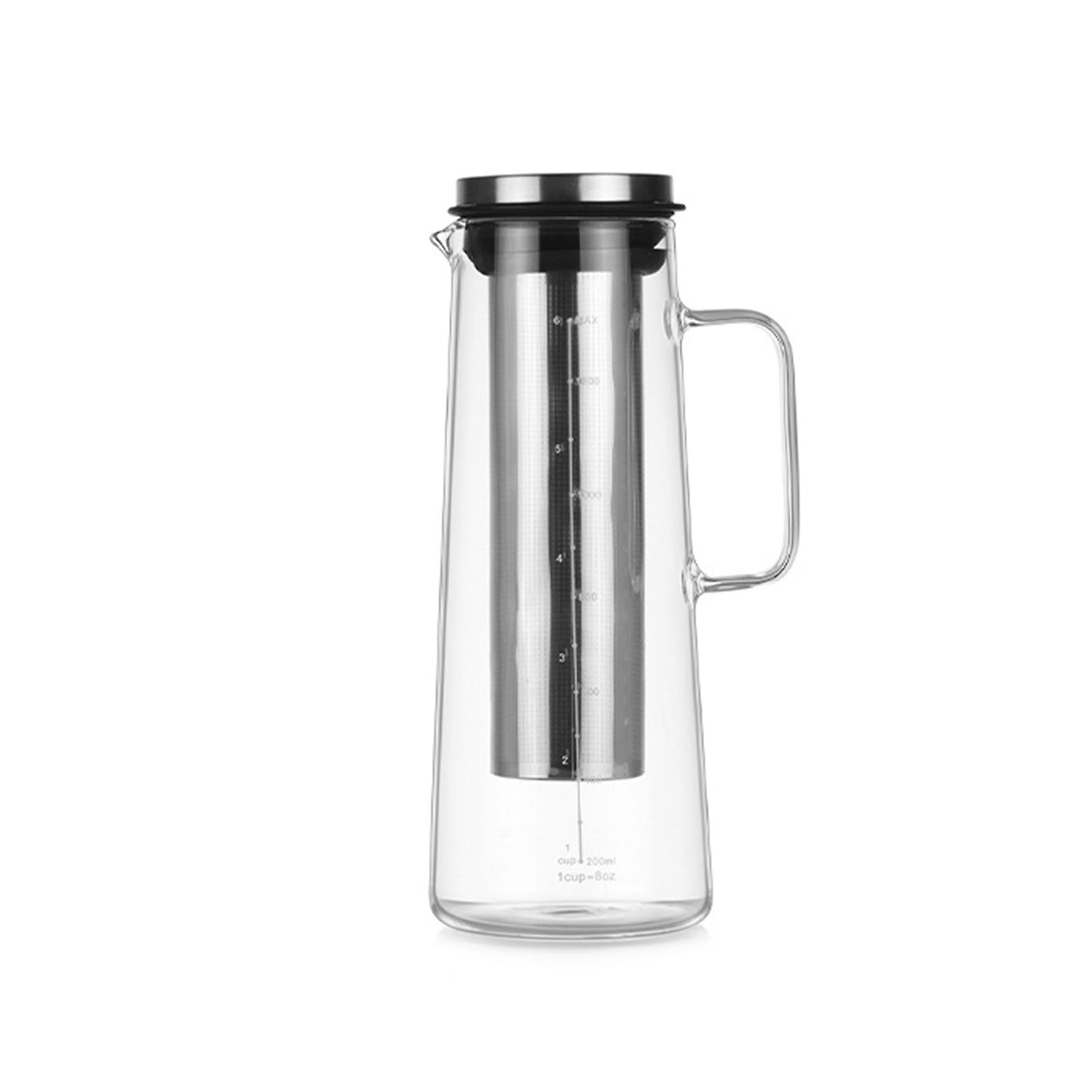Clear Glass Teapots Portable Cold Brew-Drip Coffee Pot for Kitchen