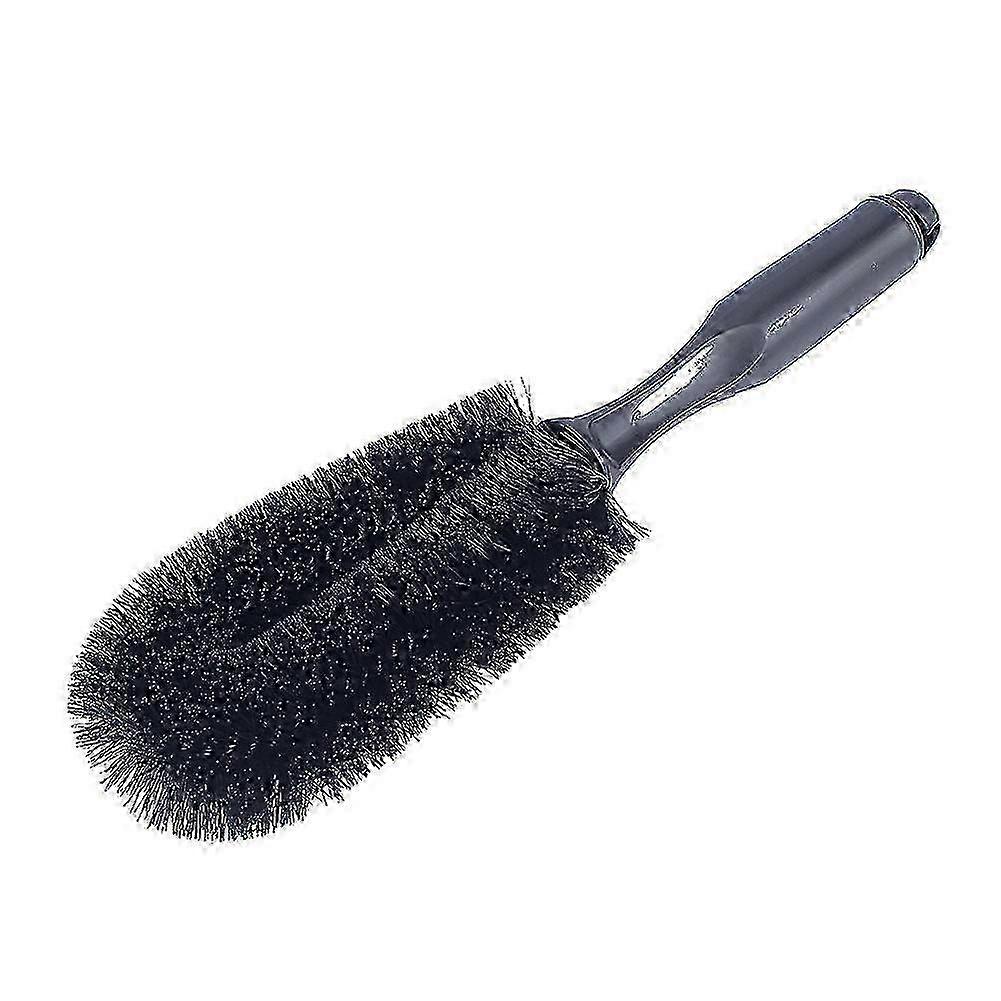Soft Bristle Wheel And Tire Brush, Specialized Design For Non Scratch Car Cleaning, Portable And Convenient With Wide Loop Handle, Suitable For All