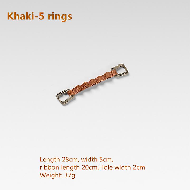 חבל קמפינג חיצוני רצועת אחסון תלויה רב תכליתית מלכודת אוהל אביזרים רצועת אחסון ניילון פלסטיק פלדה D אבזם