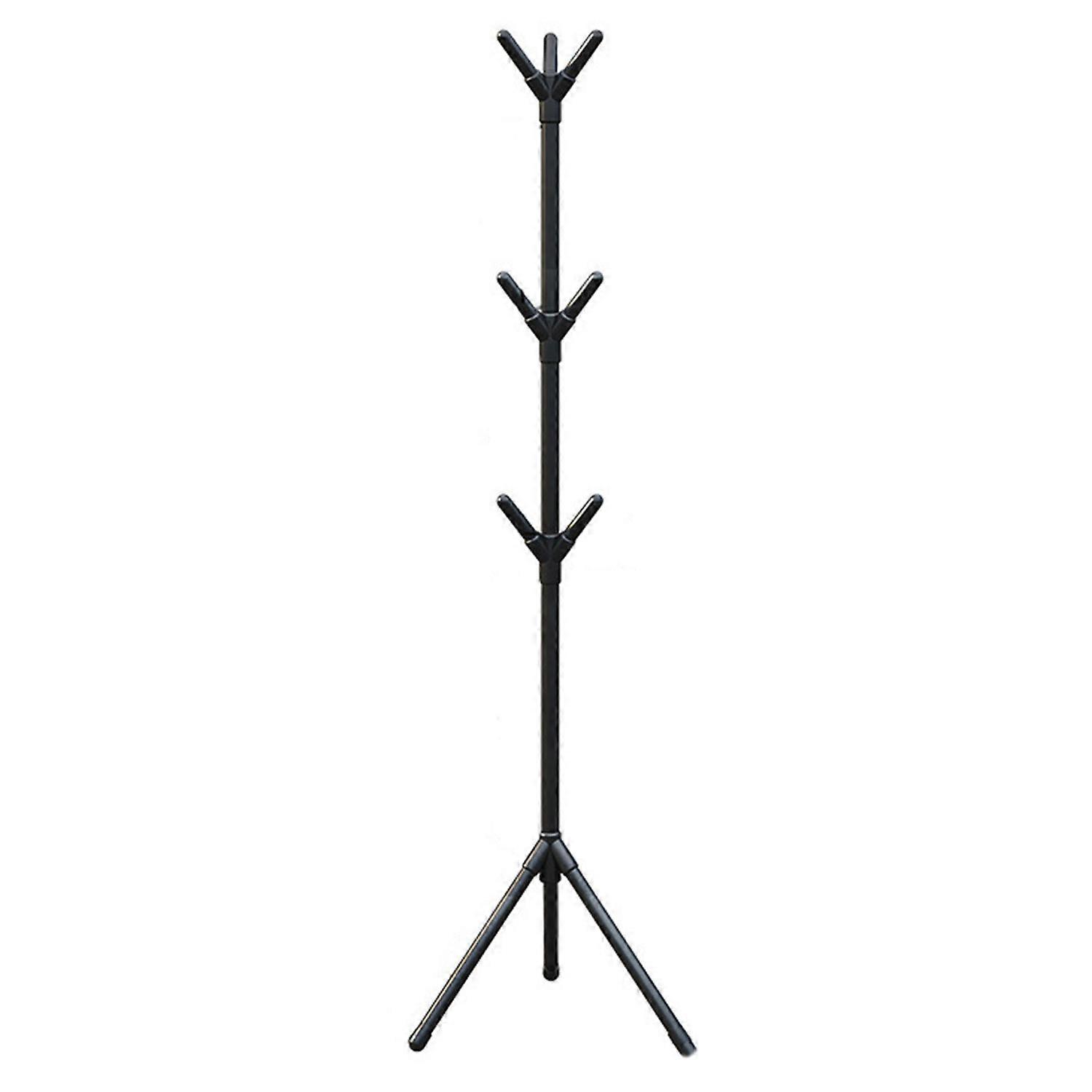 Multi Hook Clothes Rack Stand Coat Hanger High Stability Adjustable Height Easy Assembly