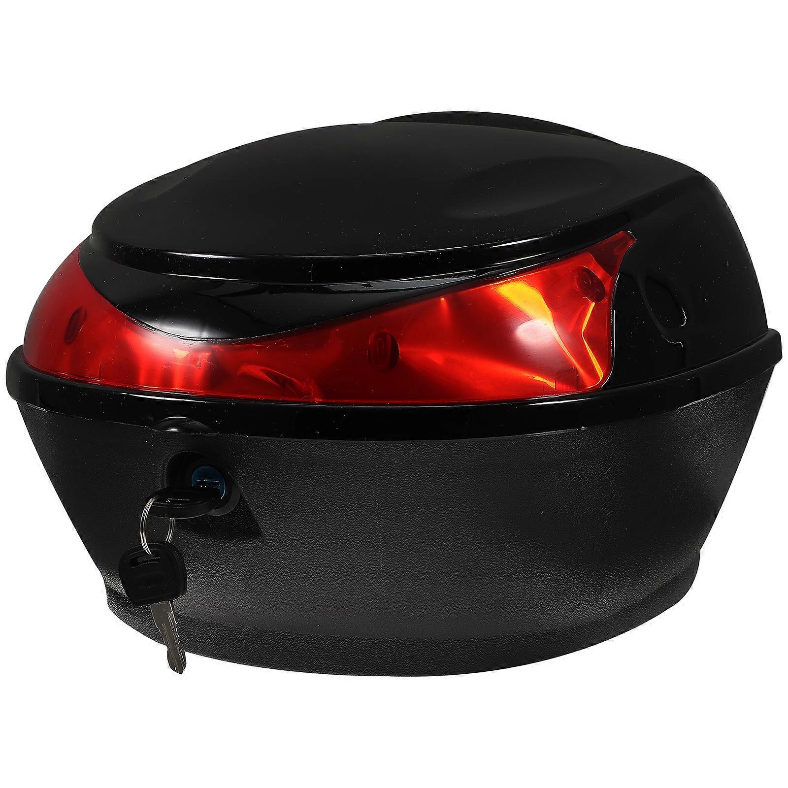 Large Capacity Replacement Trunk Lock Storage Case for Motorcycle Scooter (Black)