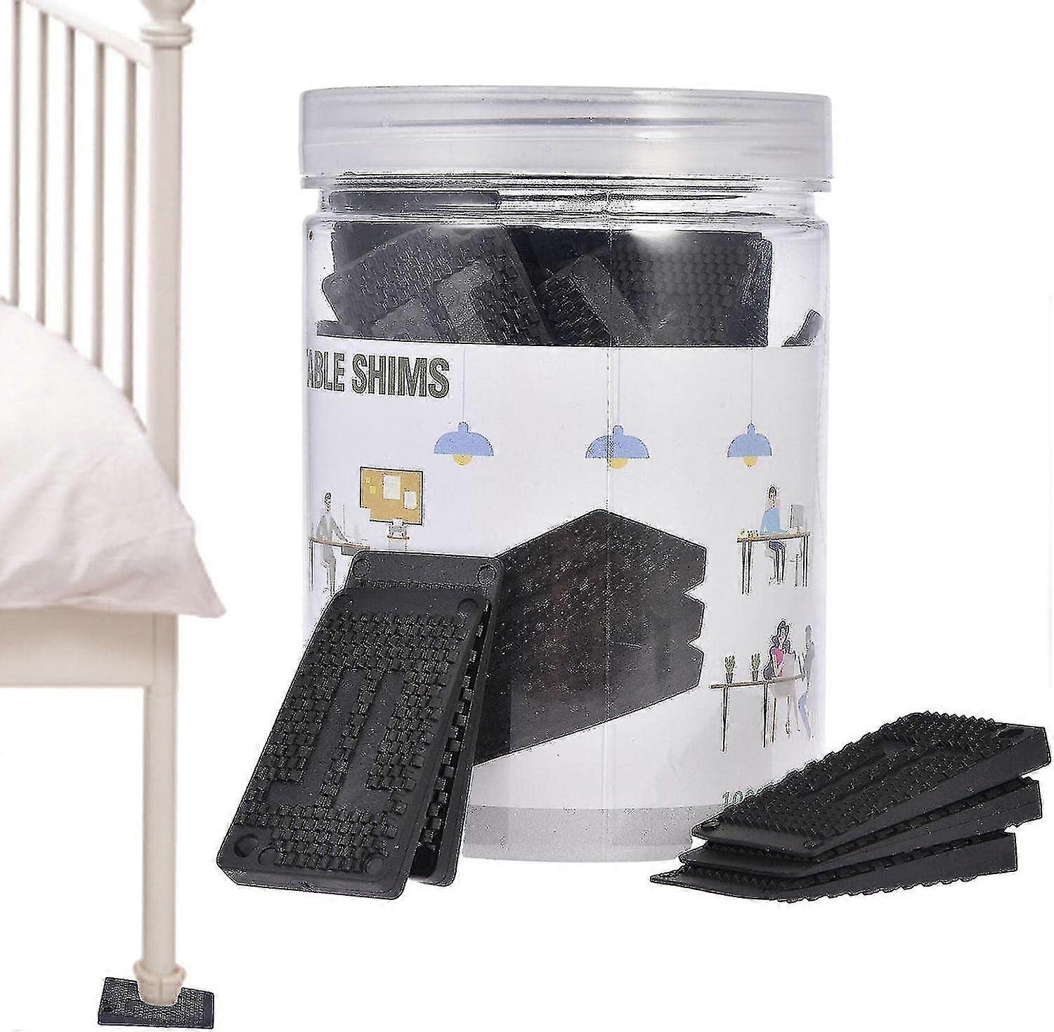 Rubber Wedges For Leveling - 36 Piece Jar, Strong And Durable Table Shims, Diy Levelers Furniture, Table, Chair, Cabinet, Feet, Restaurant Adjustable