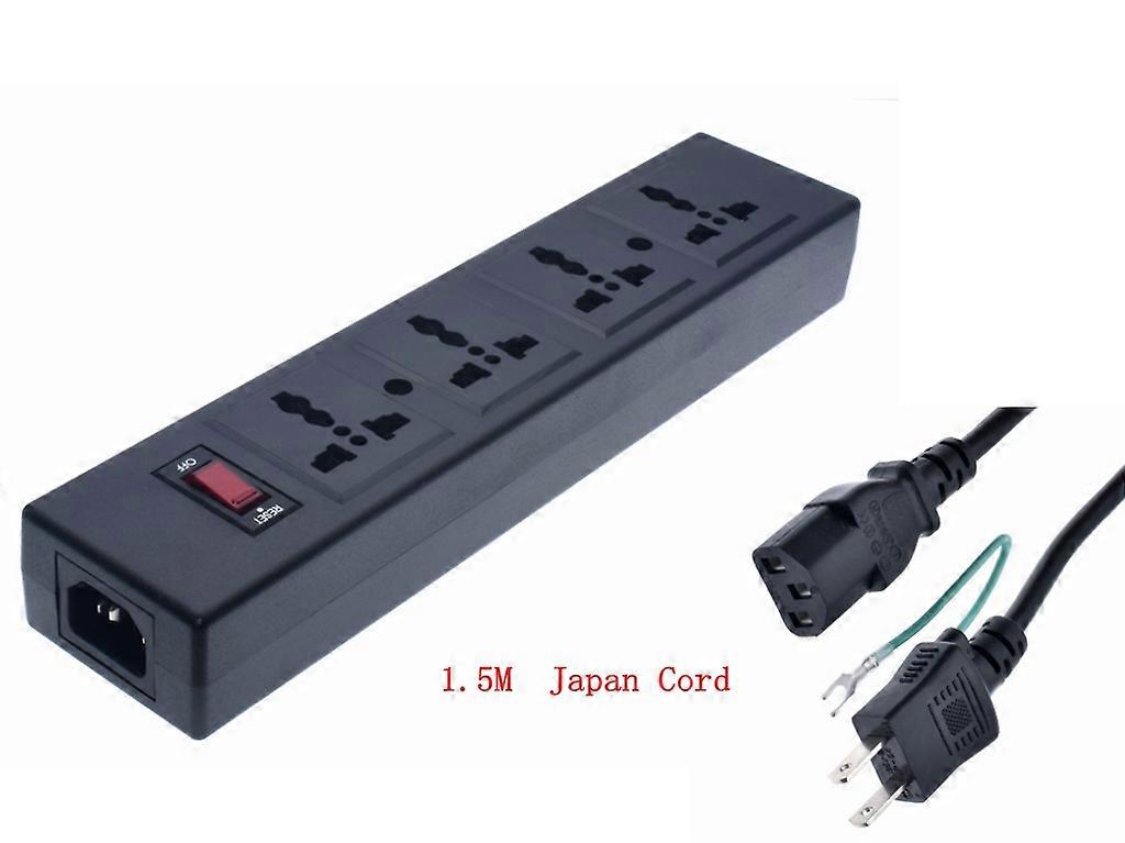 4 Outlet Universal Outlet with Overload Protection and Safety Door, 4 Way PDU Power Bar