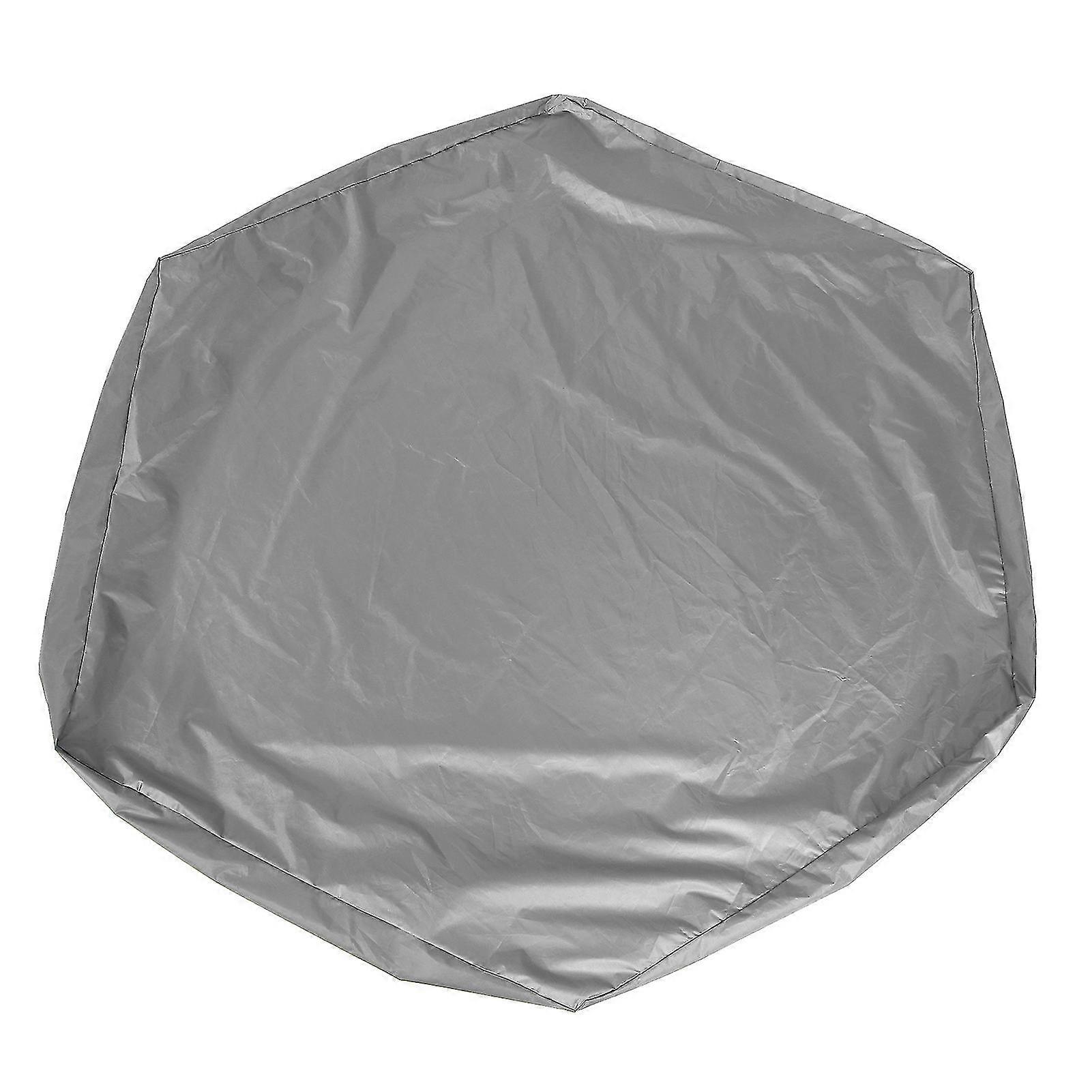 Waterproof Grey Hexagon Sandpit Sandbox Cover With Drawstring - Outdoor Garden Pool Cover [+product Specifications]