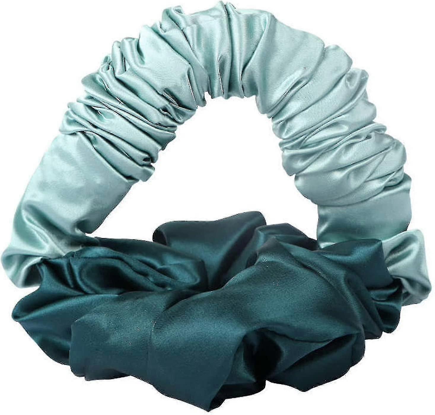Heatless Curlers Headband, Lazy Hair Rollers Overnight Curls Headband(blue)