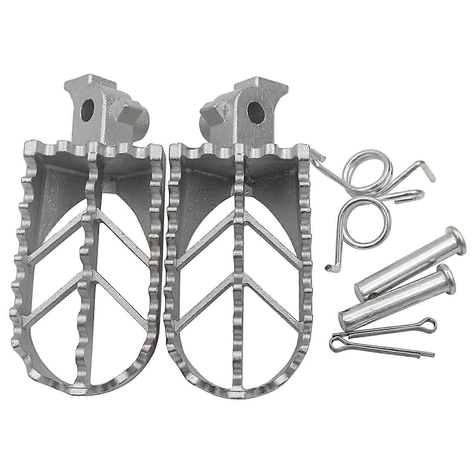 Repose-pieds en acier inoxydable de motocross Repose-pieds de pédales pour Honda XR50R XR70R XR80R XR100R CRF50 CRF50F CRF70 CRF70F CRF80