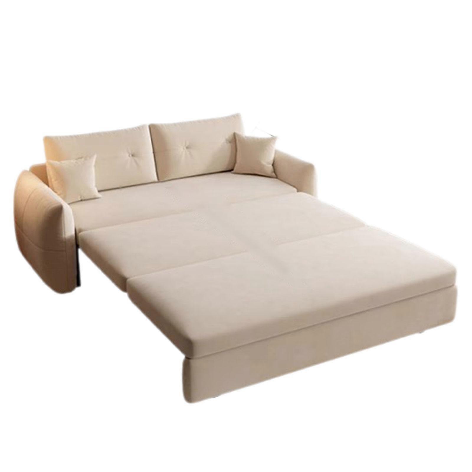 Folding Sofa Bed Stylish Adults Leisure Lazy Sofa for Apartment Bedroom Home 1.26M