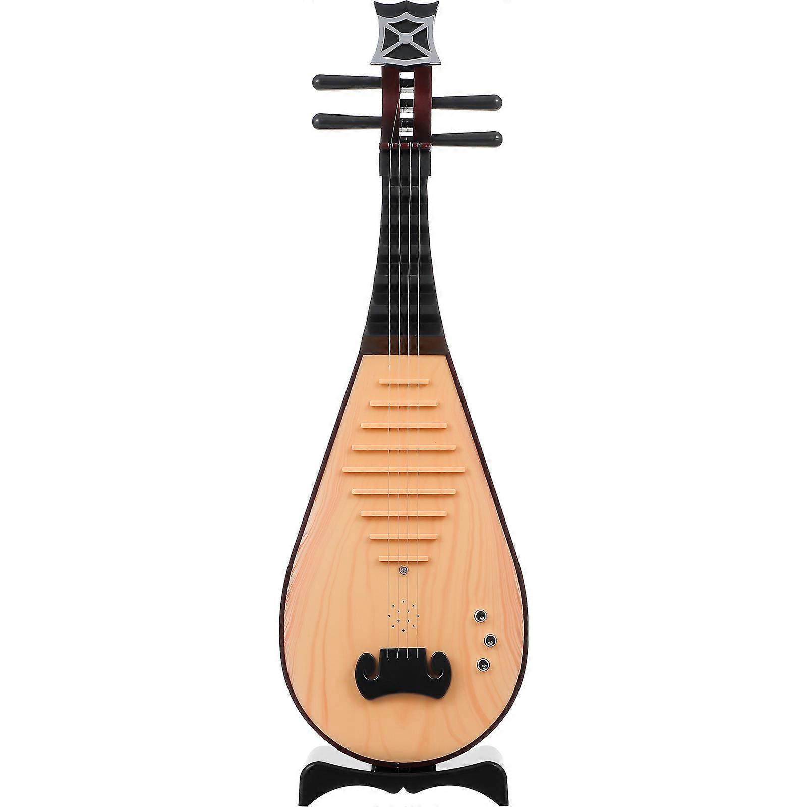 1pc Simulation Chinese Lute Model Chinese Style Instrument Decor Random Style