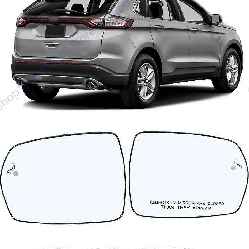 Autó visszapillantó tükör üveg lencse Ford Edge 2015 2016 2017 2018 holttérrel USA Csere lencse oldal Fűtött tükörüveg