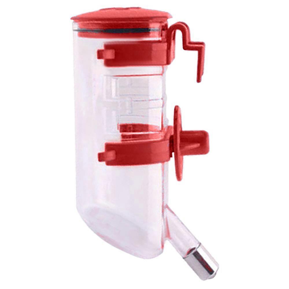 Drip free open top refill feeder hook for cages, crates