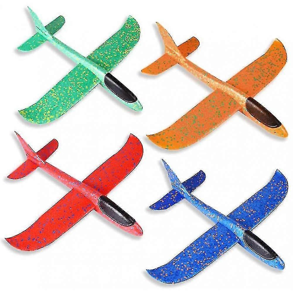 4 Pack Airplane Toys,18.9"foam Glider Plane,manual Throwing,fun Plane gwA SXJ
