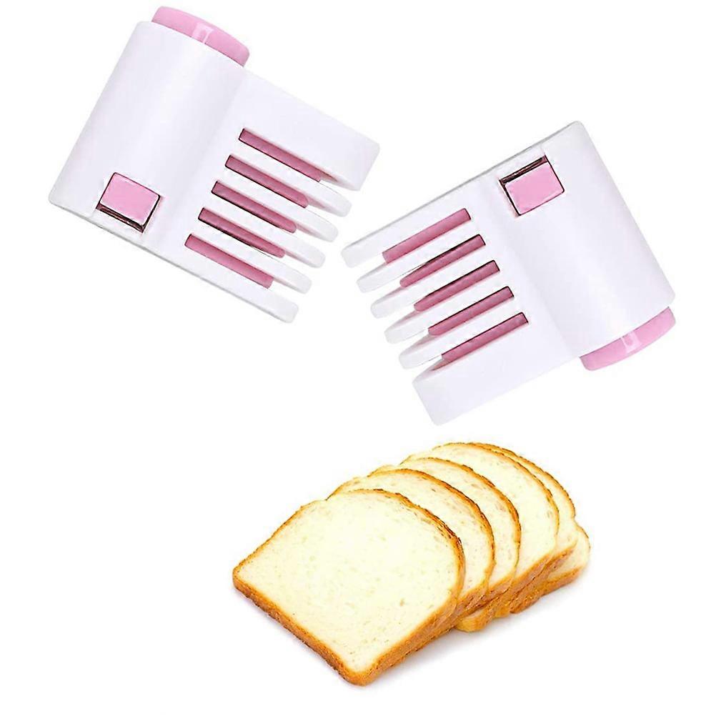 2Pcs Cake Grater DIY Cake Cutter 5 Layers Adjustable Bread Leveler Grater Pie Sheet Guide Fixator Cutting Tool