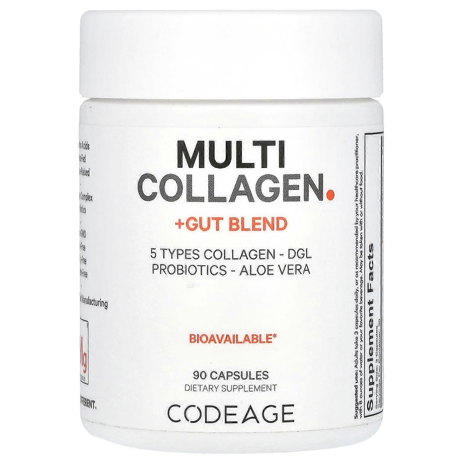 Codeage, Multi Collagen + Gut Blend, 90 Capsules