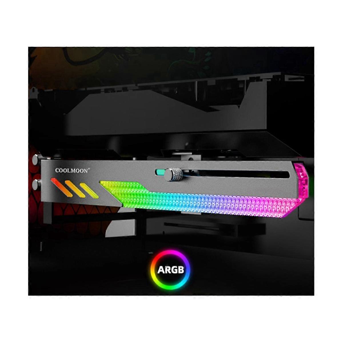 GT8 Vertikale GPU-Unterstützungshalterung Bunte 5V A-RGB-Halterung Computergrafik-Grafikkartenständer GPU