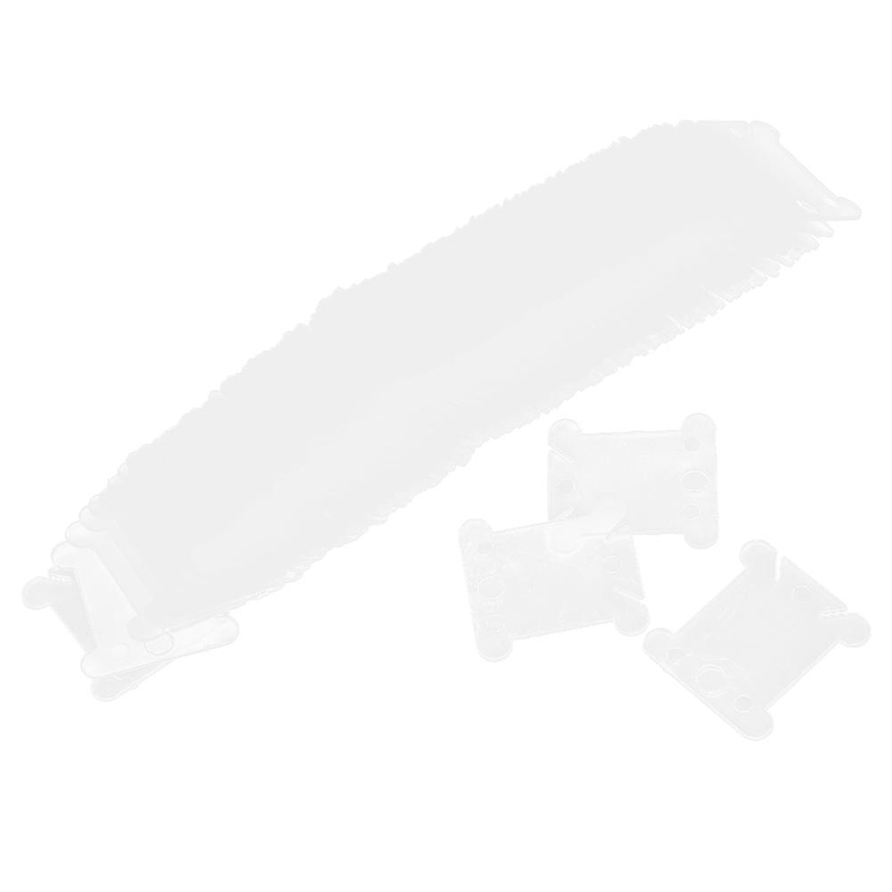 100Pcs क्रॉस सिलाई घुमावदार बोर्ड प्लास्टिक थ्रेड वाइन्डर प्लेट DIY सिलाई सहायक उपकरण