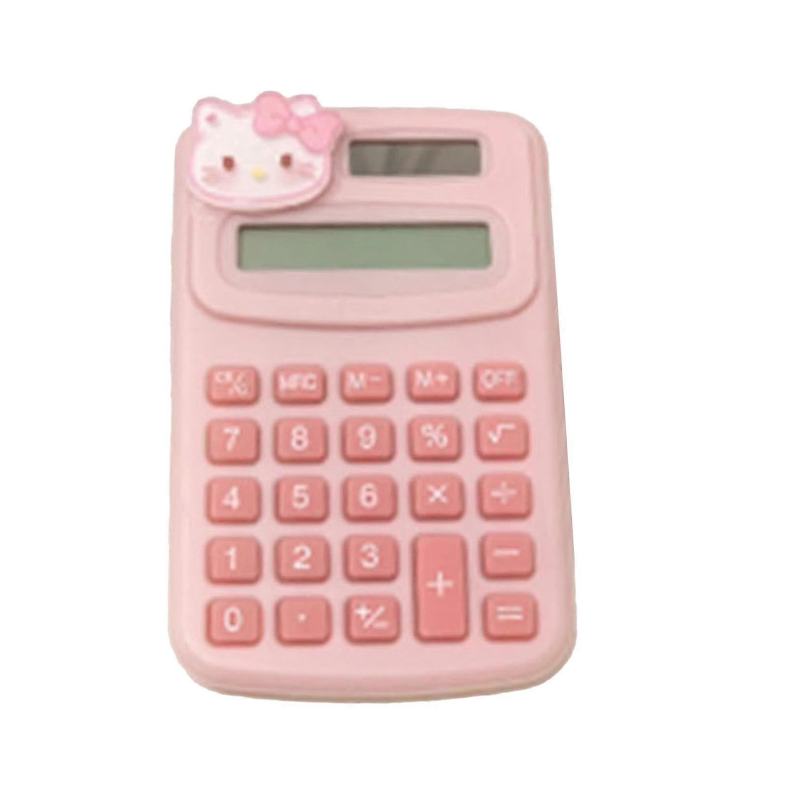 Calculadora de dibujos animados Calculadora de bolsillo pequeña de mano multifuncional con pantalla LED para escritorio Oficina Escuela Hogar Tipo 5