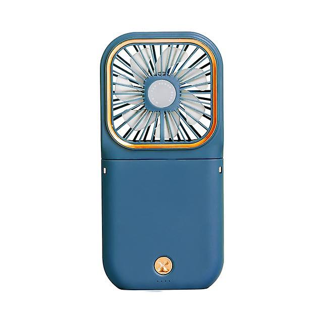 Multifunction Handheld Mini Portable Fan Usb Charge avec support de téléphone portable Power Bank Halter Neck Ventilateurs de ventilation de bureau