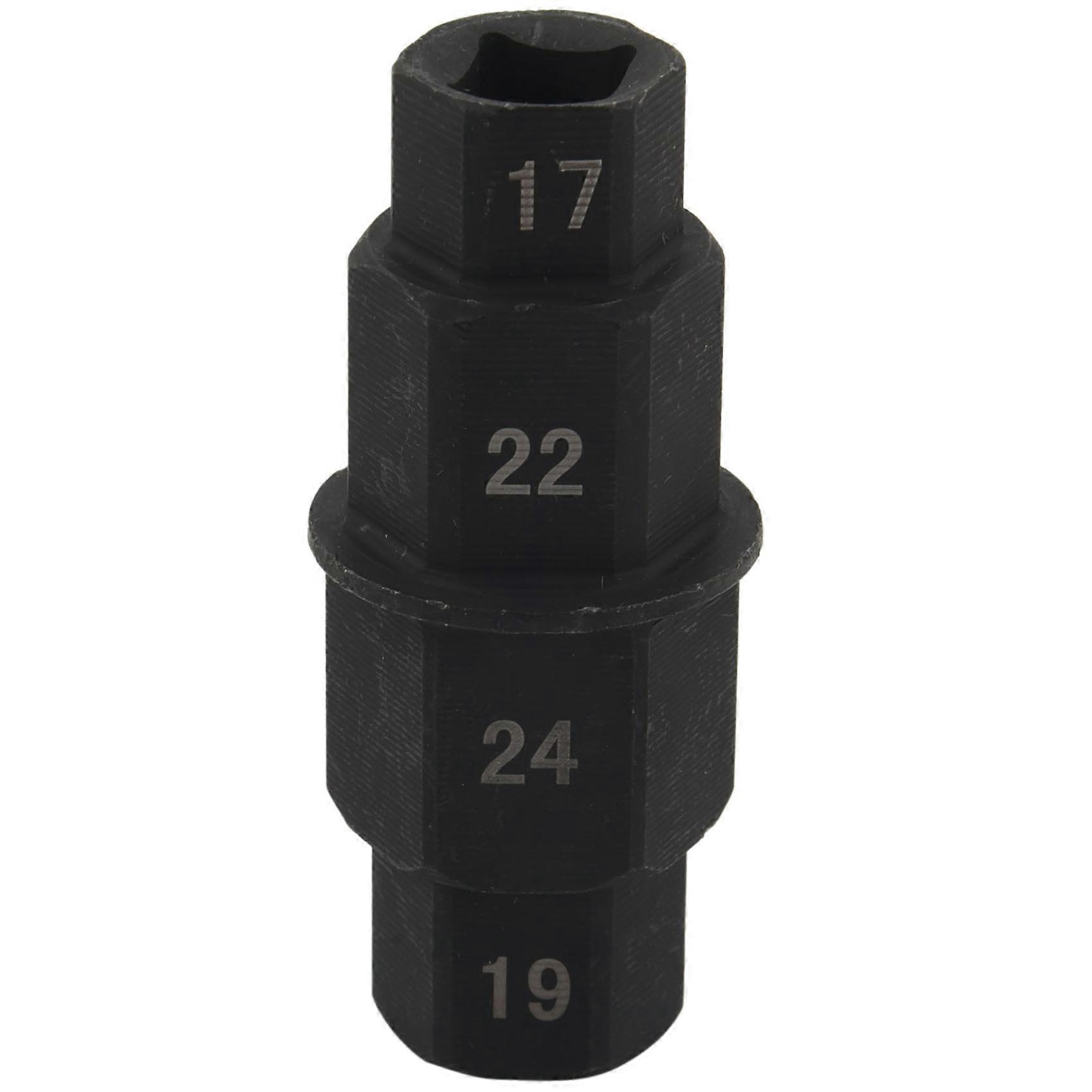 Motorcycles Hex Axle Tool - 17Mm, 19Mm, 22Mm, 24mm - Front Hub Axle Spindle Socket Adapter Tool 3/8