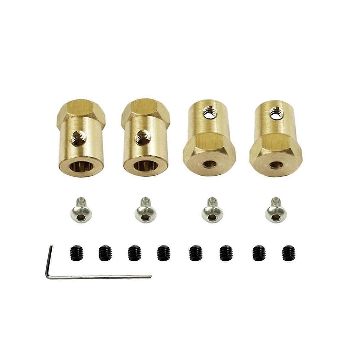 MN128 MN86 MN86S 1/12 RCカーアップグレードパーツ用4ピースメタル5mm〜12mmホイール六角ハブアダプターコンバイナー