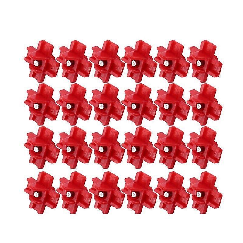 24 Pack Horizontal Side Mount Automatic Poultry Nipples Clean Drinker Waterer for Chicken Or Quail