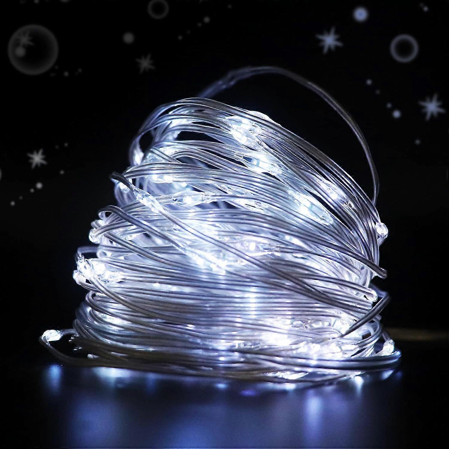 5M Fairy String Lights, 6500K, powered by 3 AA batteries