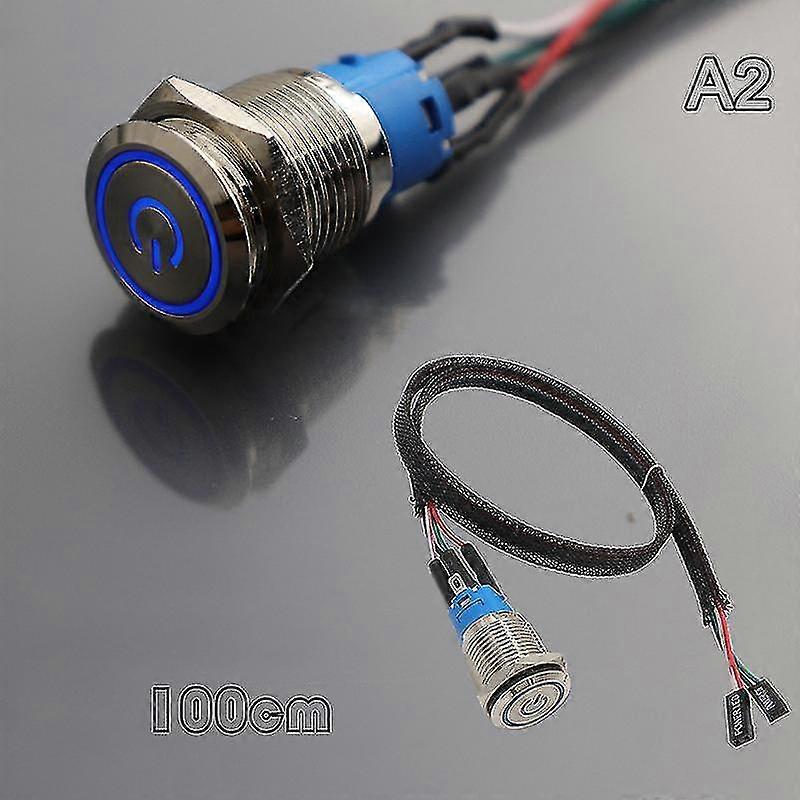 Pc Host Start Power Sw Button Switch Computer Reset Sw Button Switch With Cable