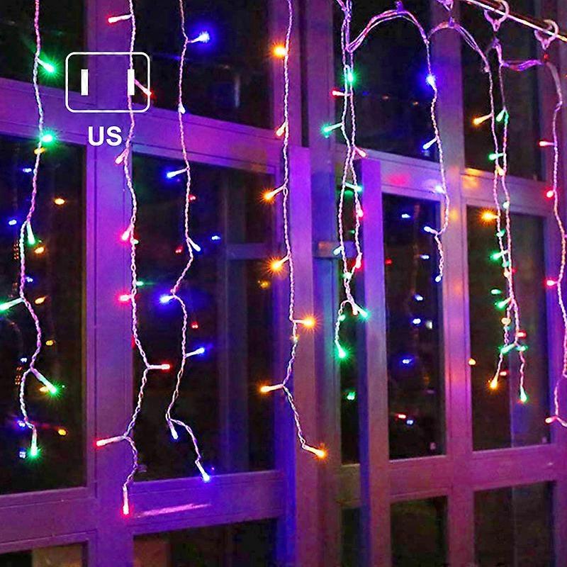 LED Icicle Light String Colorful Outdoor Landscape Decor Christmas Party Supplies for Garden Courtyard Terrace New