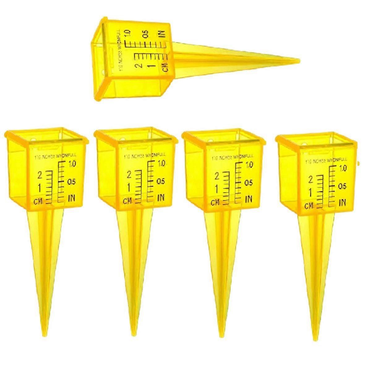 Rain Gauge Reusable Outdoor Plastic Sprinkler Measuring Tool 1.5Inch Sprinkler Gauge with Wide Mout