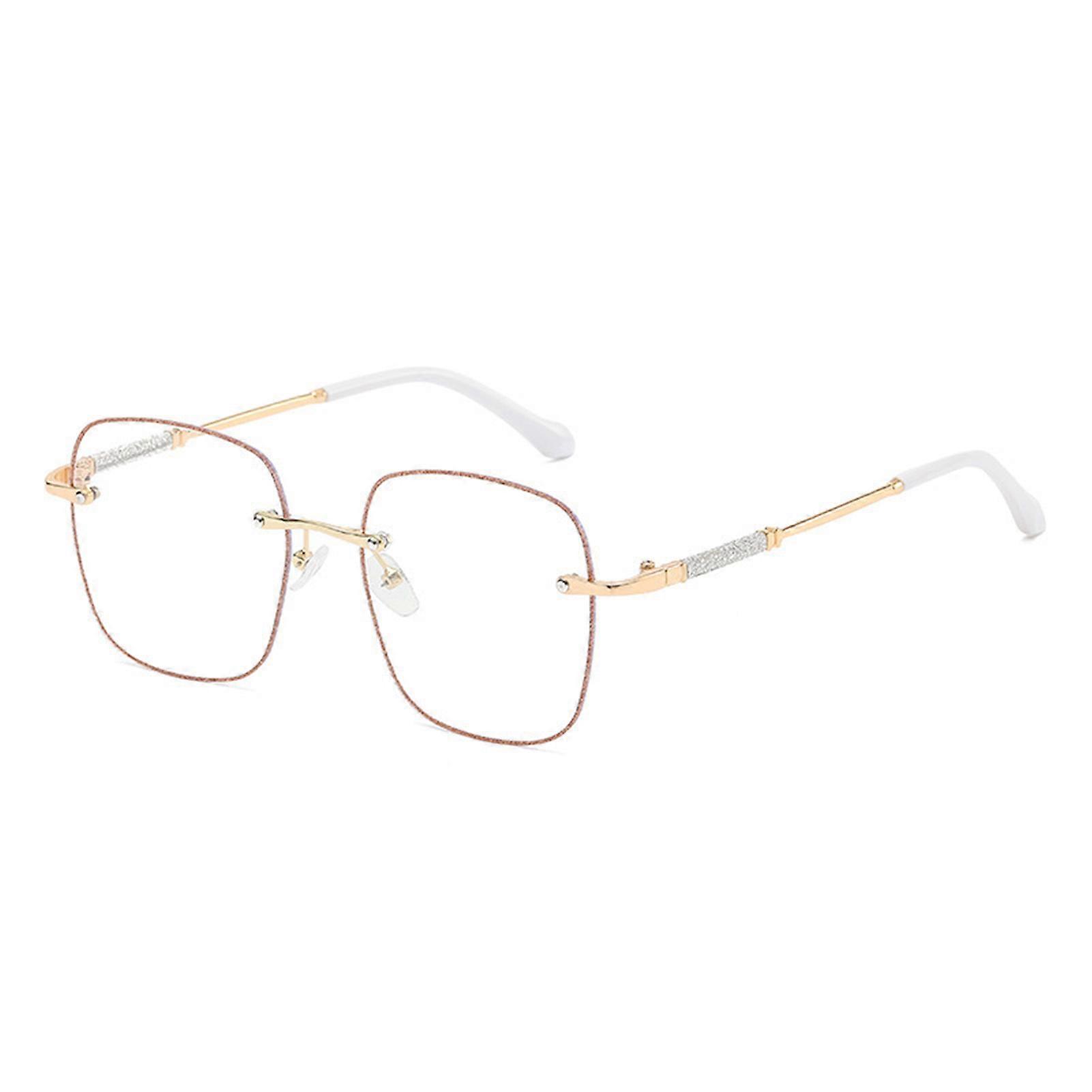Glitter Frame Anti-Blue Light Eyeglasses Ergonomic Design Non-slip Computer Eyeglasses for Outgoing Driving Camping