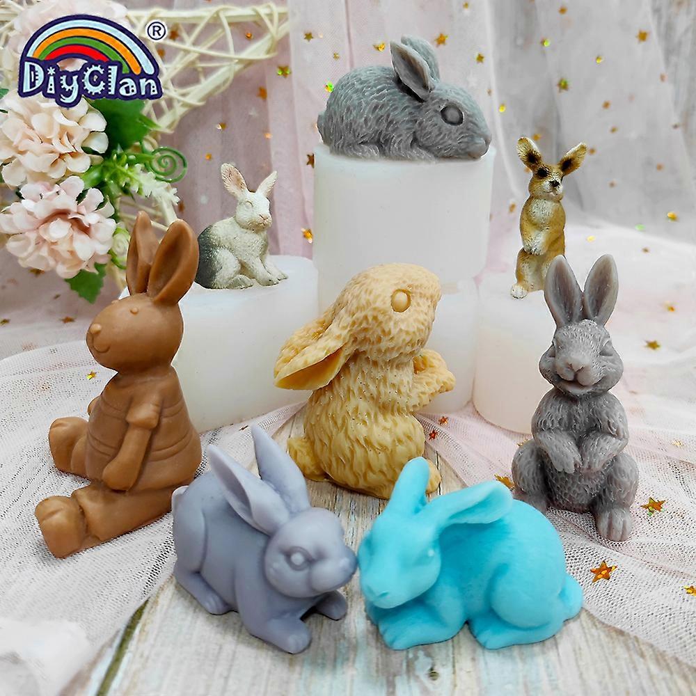 3D Kanin Silikonform For Fondant Kake Dekorasjonsverktøy Påskehare  Sjokolade Dessert Mousse Bakeleire Gipsharpiks Form | Fruugo NO, image size:1000x1000