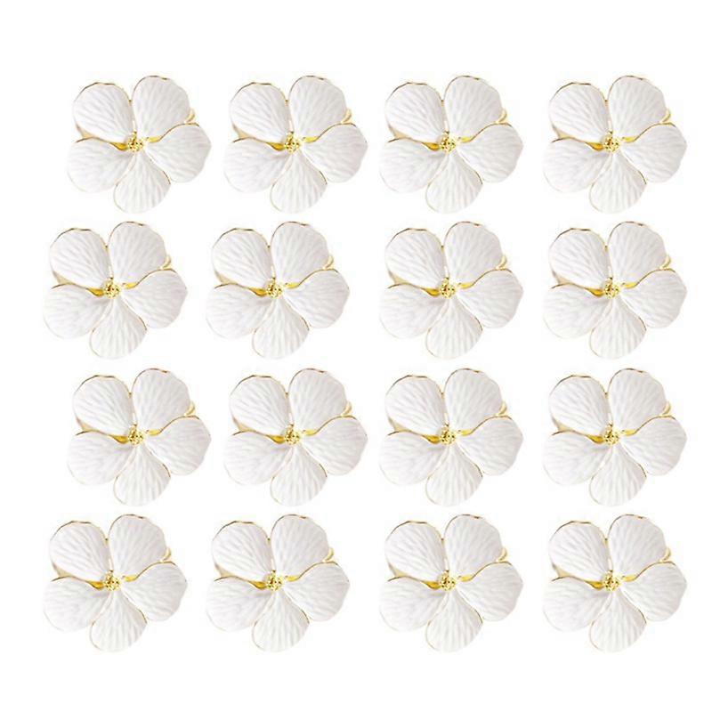 16 Pcs Flower Napkin Buckle Napkin Ring Napkin Ring, Used for Wedding, Festival, , Daily Party Deco