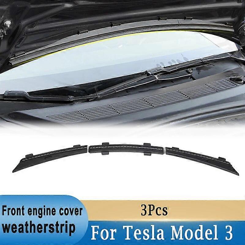 תא מטען קדמי מכסה מנוע חותם גומי שדרוג רצועת מזג אוויר חגורת חיתוך רצועת עמיד למים עבור טסלה דגם 3 y הגנה מפני אבק