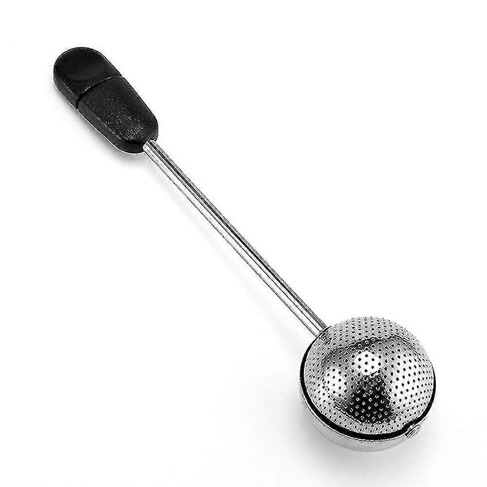 Black Stainless Steel Fine Mesh Tea Infuser Strainer Handle Strainer