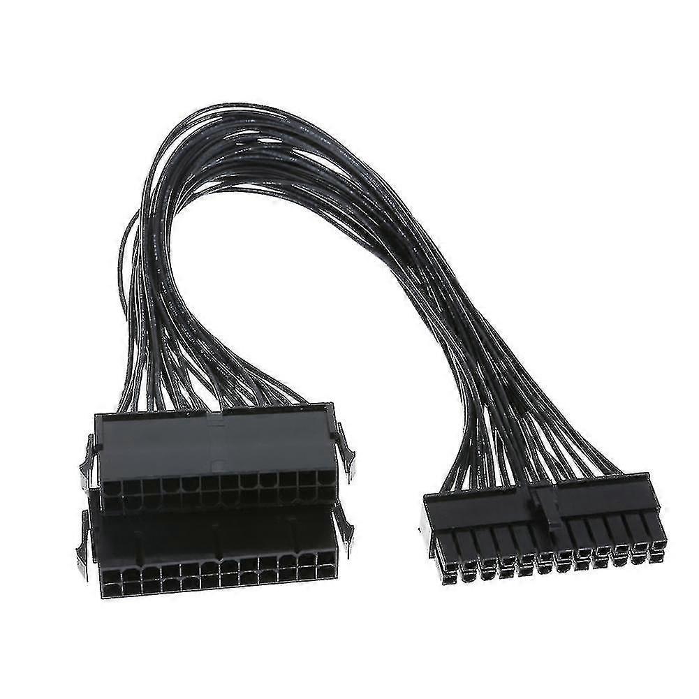 Dual Psu Power Extender Cable 24pin Atx Pc Mining Adapter Connector Household Computer Set For Bitcoin Miner Mining