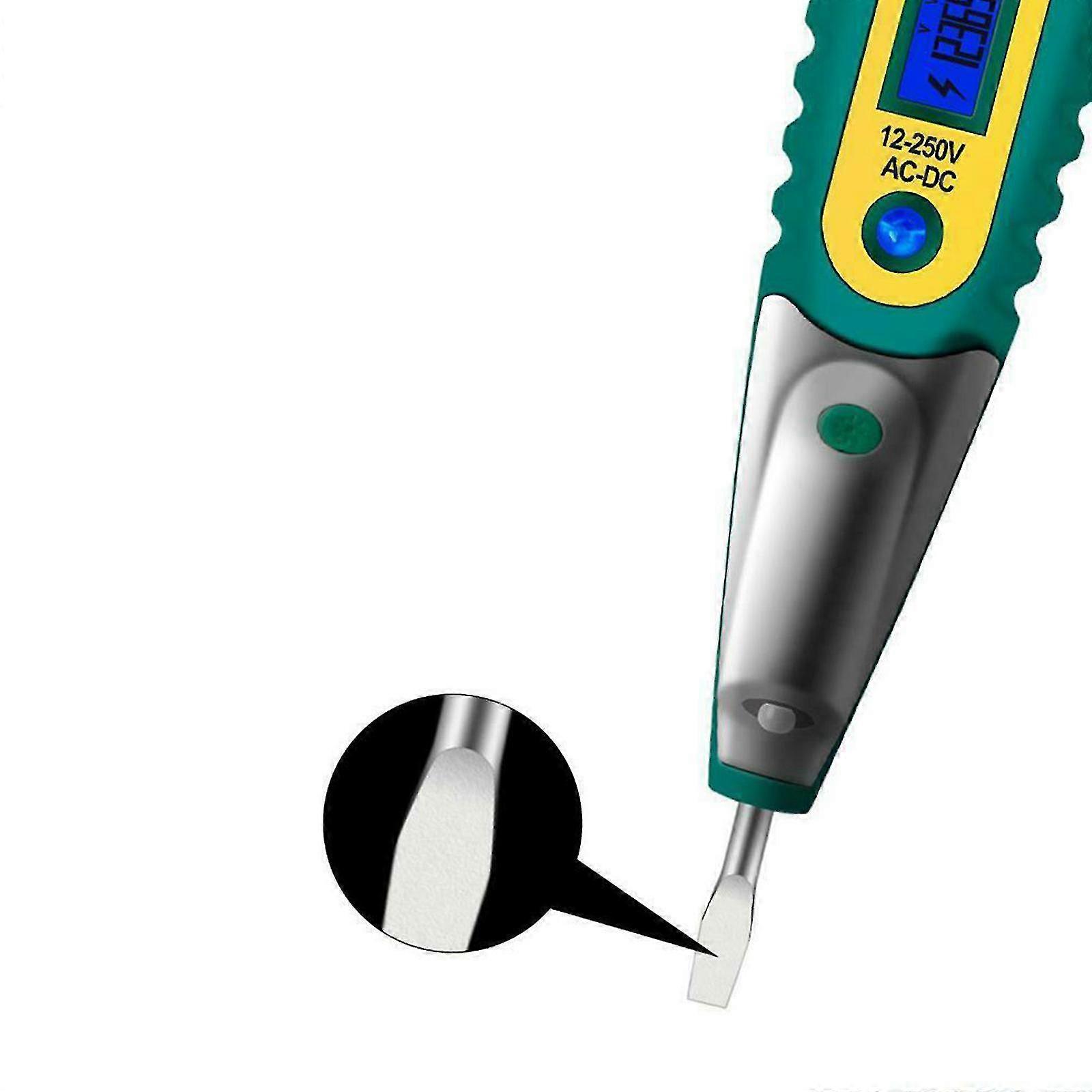 Ac/dc Lcd Digital Voltage Test Pen Electric Detector Tester Non-contact Newgreen1pcs