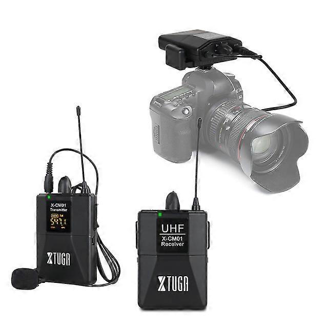 XTUGA X-CM01 UHF Wireless Lavalier Microphone