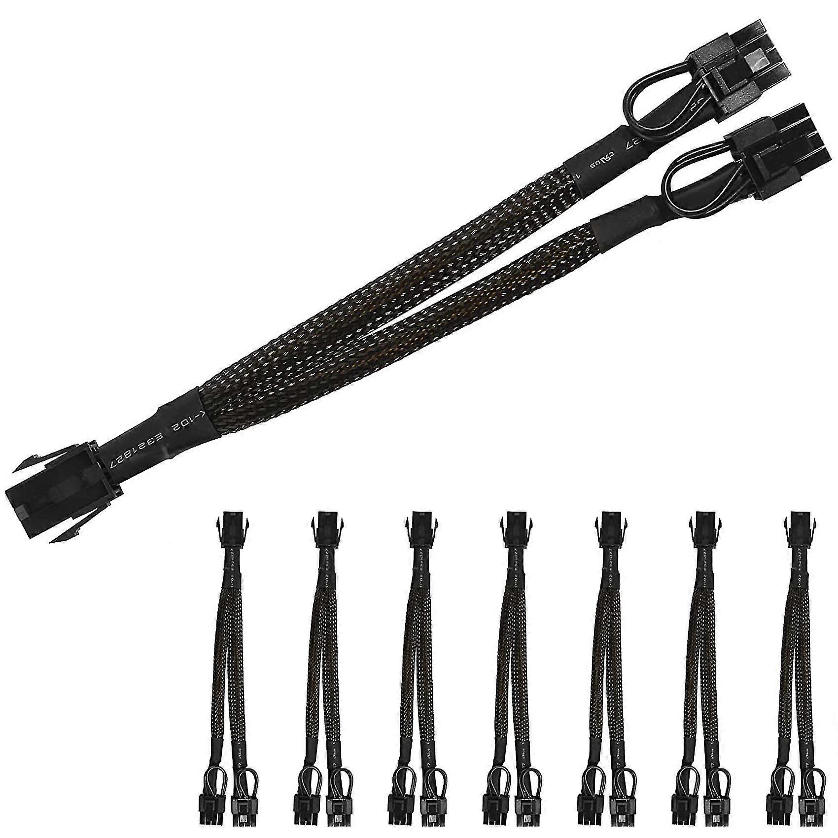 8pcs Pci-e 6 Pin To Dual Pcie 8 Pin(6+2) Graphics Card Pci Express Power Adapter,gpu Vga Y-pcie Spl