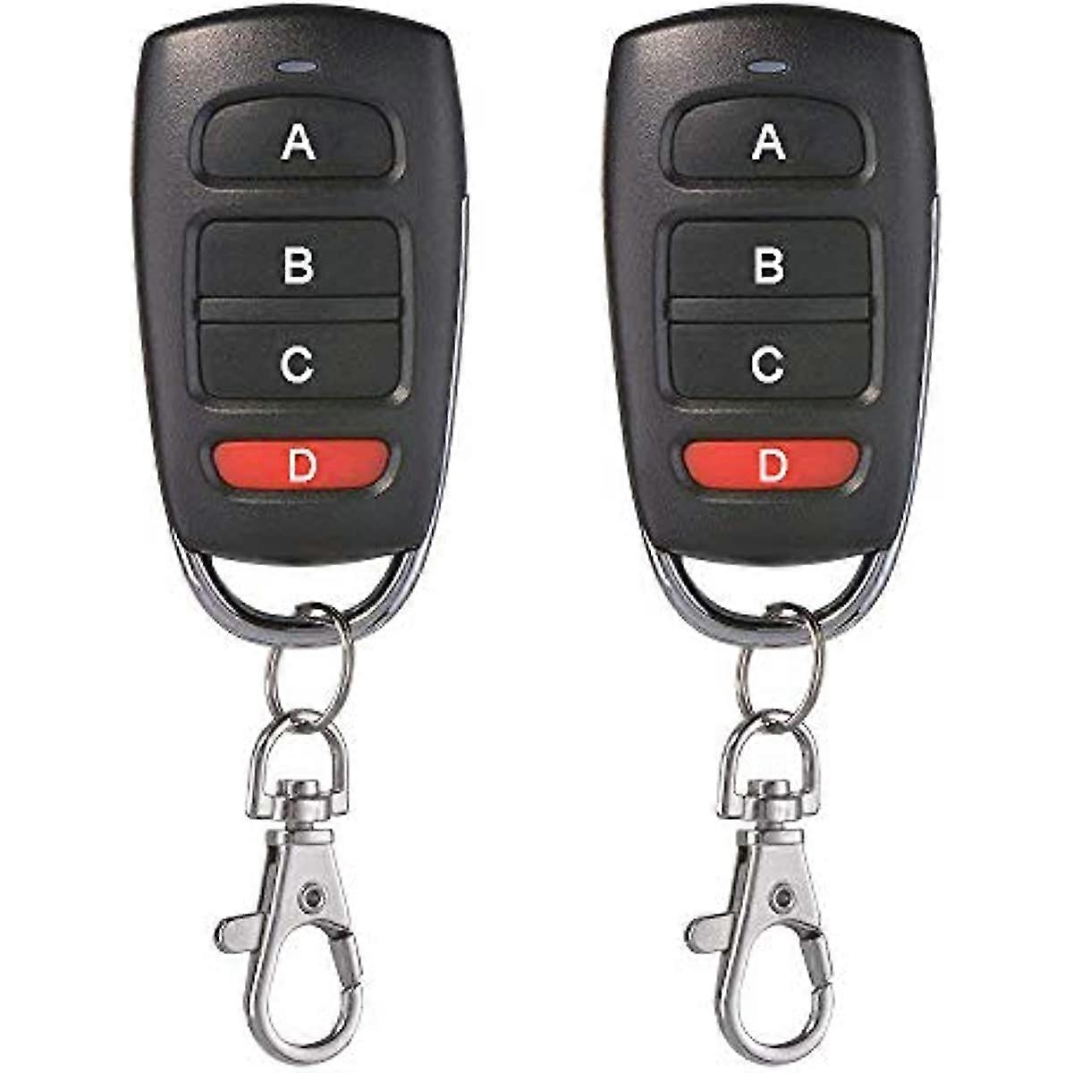 2pcs Universal Replacement Garage Door Electric Gate Cloning Remote Control Key Fob